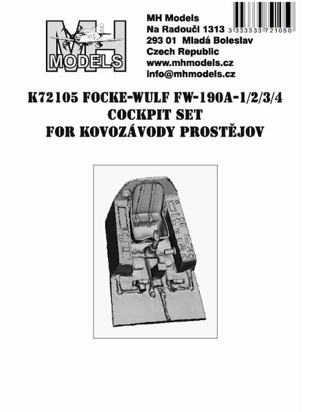 Focke Wulf FW190A-1/2/3/4 Cockpit Set (Kovozaviody Prostejov)  K72105
