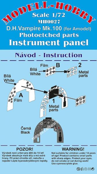 Vampire MK100 instrument panel (A-Model) K72927