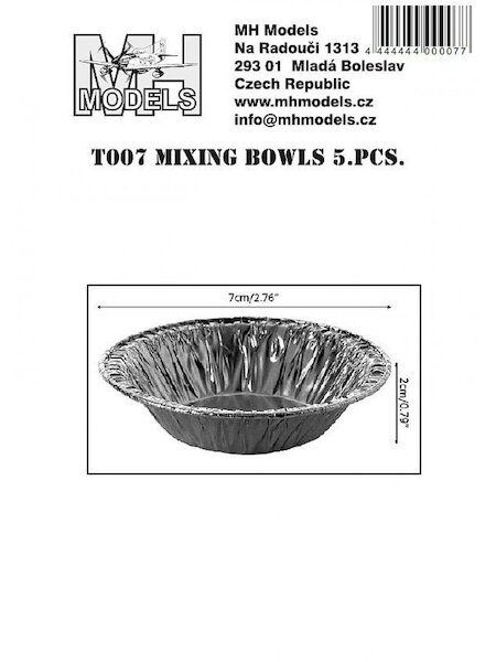 Mixing Bowls (2x7cm, 5 pieces)  T007