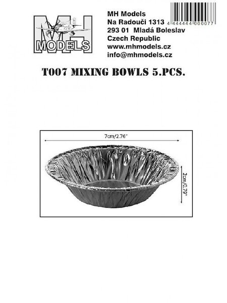 Mixing Bowls (2x7cm, 5 pieces) T007