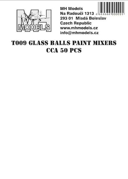 Circa 50 Glass balls for paint mixers T009
