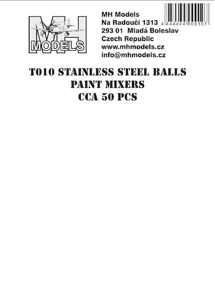 Circa 50 Stainless steel balls for paint mixers T010