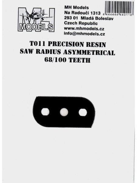 Precision Resin saw Radius Assymetrical  68/100 teeth  T011