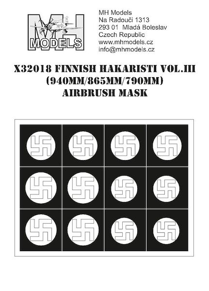 Finnish Hakaristi Vol III Airbrush masks X32018