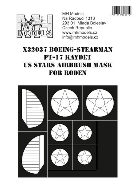 Boeing Stearman PT17 Kaydet US Stars  Markings Airbrush Masks (ICM)  X32037