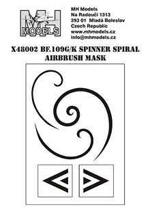 BF109G/K Spinner spirals Airbrush Masks  X48002