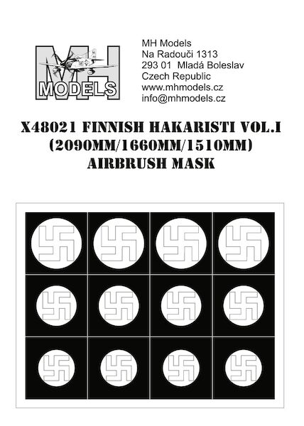 Finnish Hakaristi Vol I Airbrush masks X48021