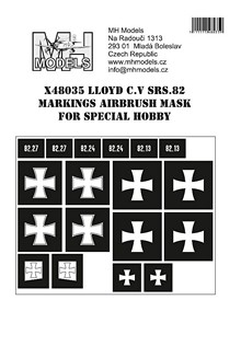 Lloyd CV srs82 markings Airbrush mask (Special Hobby)  X48035