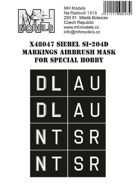 Siebel Si204D German Markings Airbrush mask (Special Hobby)  X48047