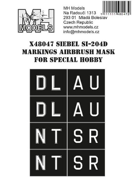 Siebel Si204D German Markings Airbrush mask (Special Hobby) X48047
