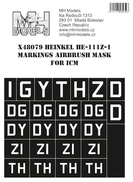 Heinkel He111Z-1 MarkingsAirbrush mask (ICM)  X48079