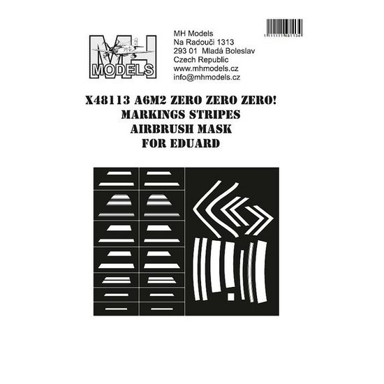 A6M Zero Marking Stripes Airbrush Masks (Eduard) X48113