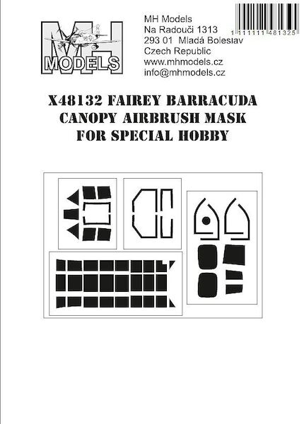 Fairey Barracuda Canopy and windowe airbrush mask (Special Hobby) X48132