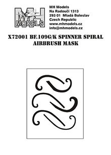 BF109G/K Spinner spirals Airbrush Masks X72001