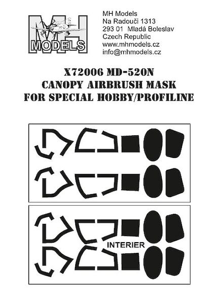 MD520N Notar Canopy Masks (Profiline, Special hobby)  X72006