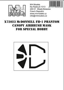 McDonnell FH1 Phantom Canopy Masks (Special Hobby)  X72023