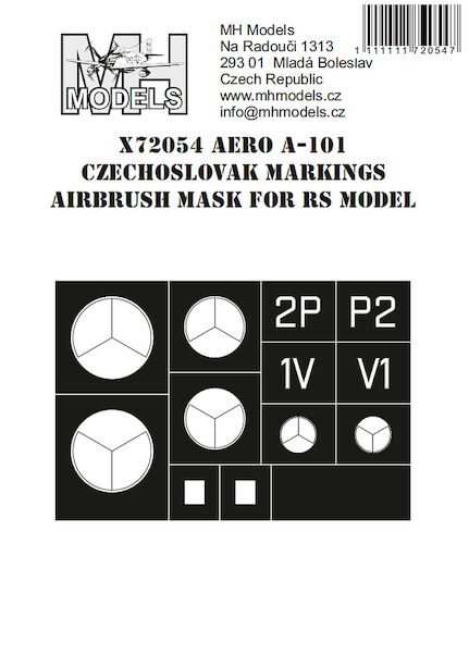 Aero A101 Czechoslovak Markings Mask (RS Models) X72054