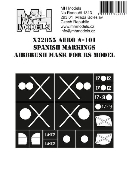 Aero A101 Spanish Markings Mask (RS Models)  X72055