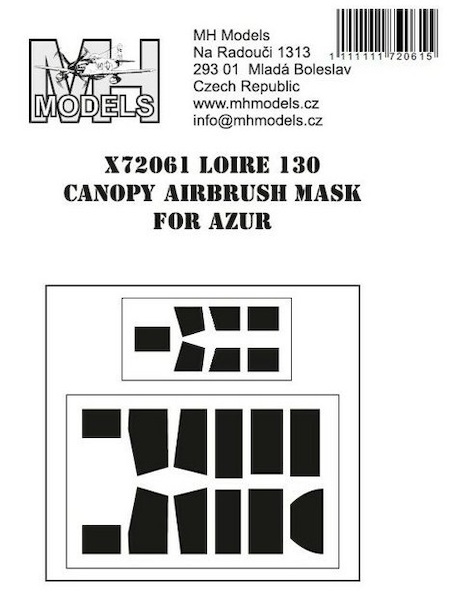 Loire 130 Canopy Airbrush Masks  (Azur)  X72061