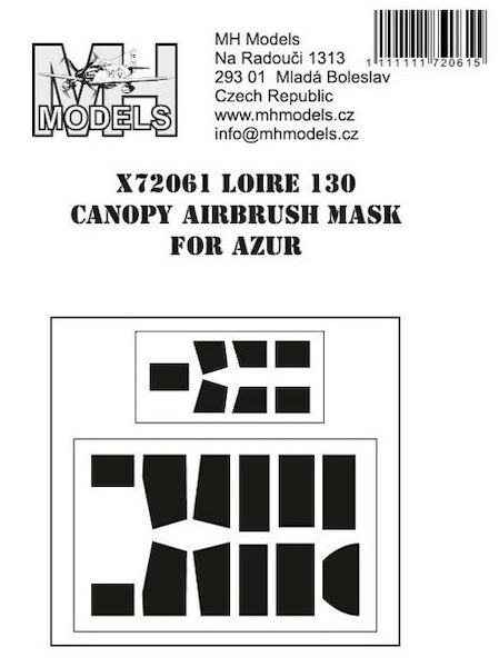 Loire 130 Canopy Airbrush Masks (Azur) X72061