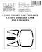 Vought F8E Crusader Canopy Airbrush Masks (Hasegawa) X72062