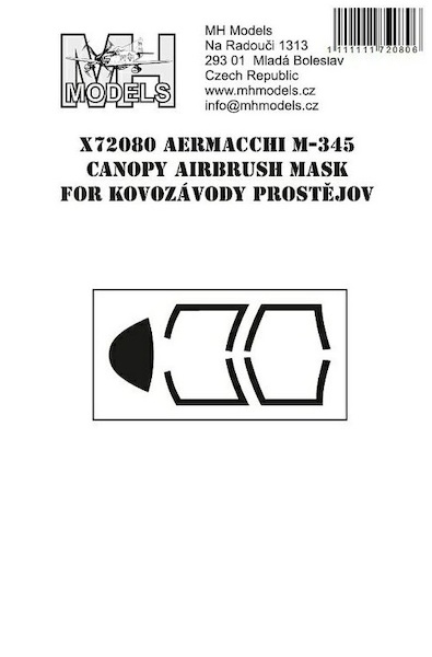 Aermacchi M545 Canopy Airbrush Masks (KP)  X72080