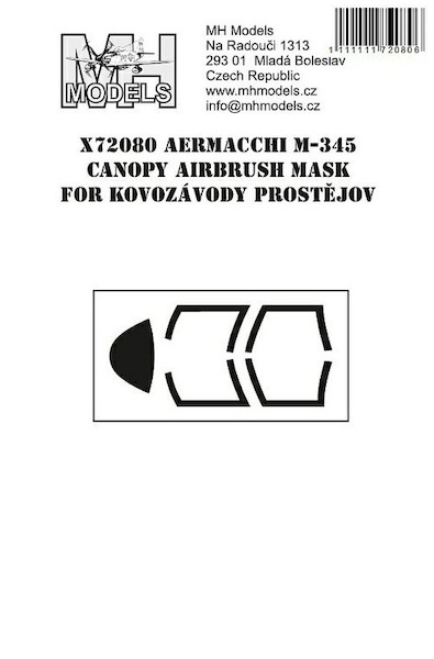 Aermacchi M545 Canopy Airbrush Masks (KP) X72080