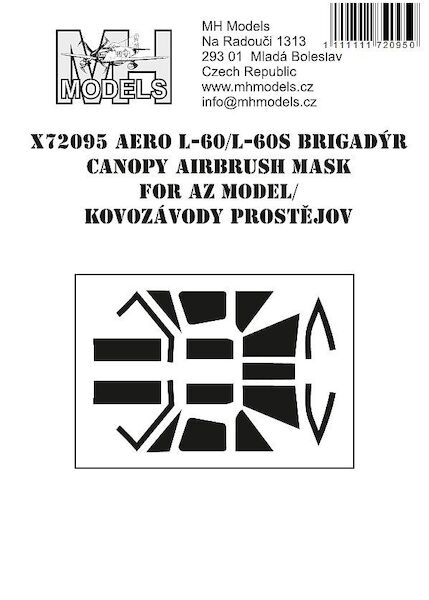 Aero L60/L60S Brigadyr Canopy Airbrush Masks (KP) X72095