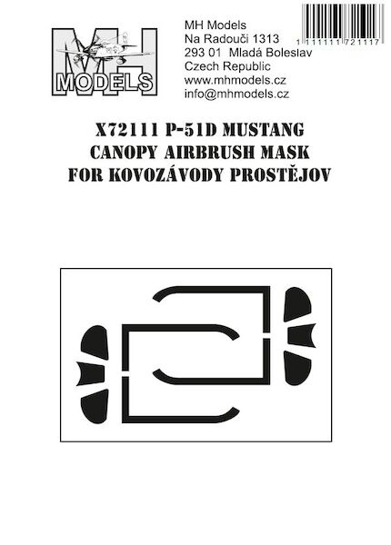 P51D Mustang Canopy Airbrush Masks (KP Model) X72111