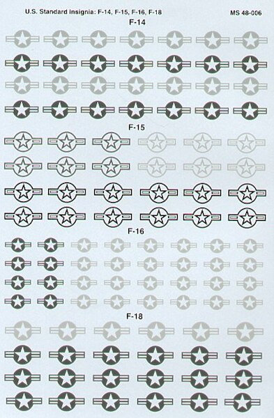 48-6 US Standard lo-viz Insignia for F14, f15, F16, F18) 48-6