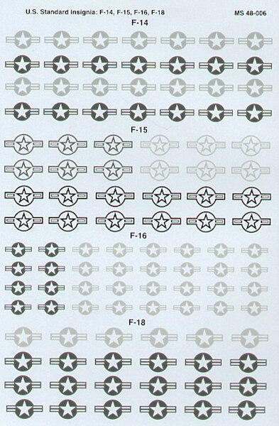 48-6 US Standard lo-viz Insignia for F14, f15, F16, F18)  48-6