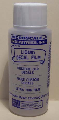 Micro liquid decal film, restoring old cracked decals MI-12