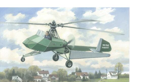 Doblhoff WNF 324 helicopter MM-32008