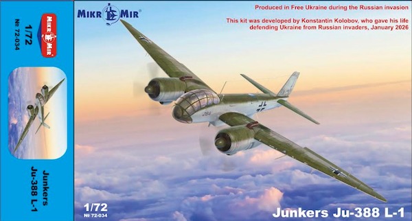 Junkers Ju388L-1 (Can now be preorderd. Expected end of april 2026) MM72-034