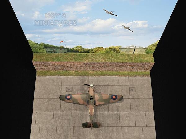 Battle of Britain Airfield Set V.1 (Brick Wall) with Bonus 3D Component 1440171