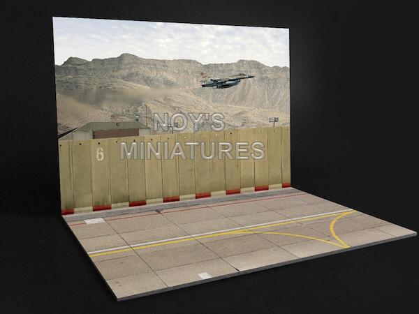 Airbase Tarmac sheet IDF/AF Airbase set V1 with concrete wall 144191