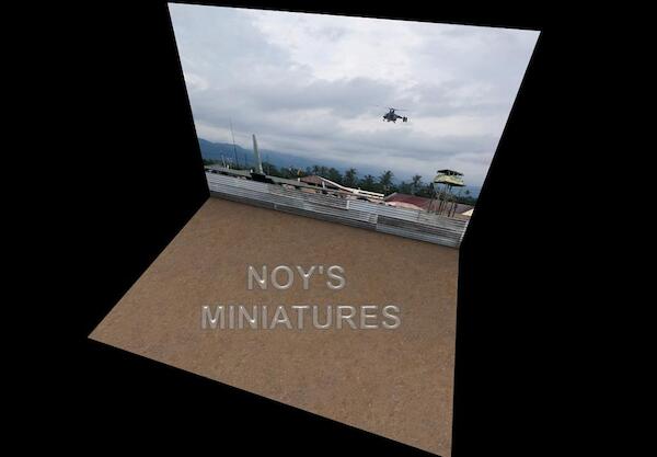 Airbase Tarmac sheet South East Asia (SEA) 3D Helicopter set Dirt plate base 144202