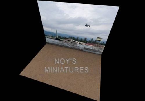 Airbase Tarmac sheet South East Asia (SEA) 3D Helicopter set ground plate base  320202