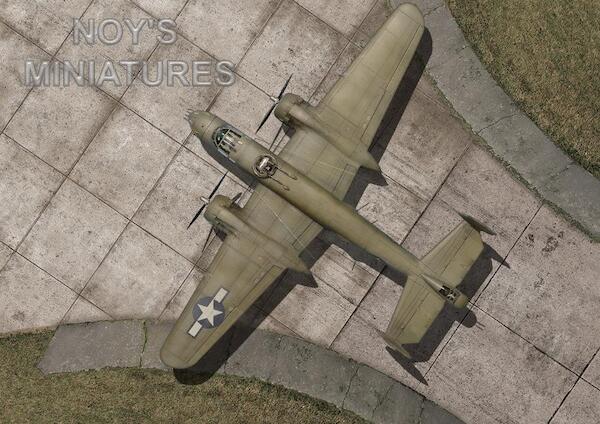Tarmac print: "WWII Medium Bomber Hardstand."  4810