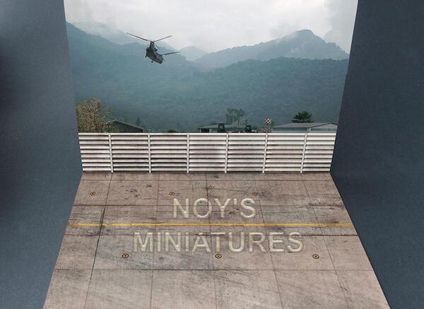 South East Asia (SEA) Airfield set with Backdrop. 4814