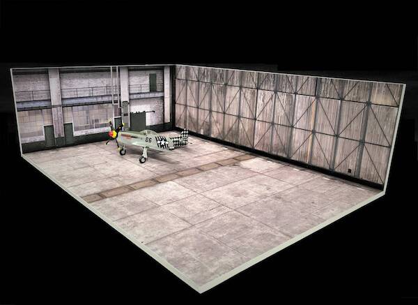 Airbase Tarmac Sheet: WWII Fighter Hangar set (Inside) for Bombers and fighters 4838