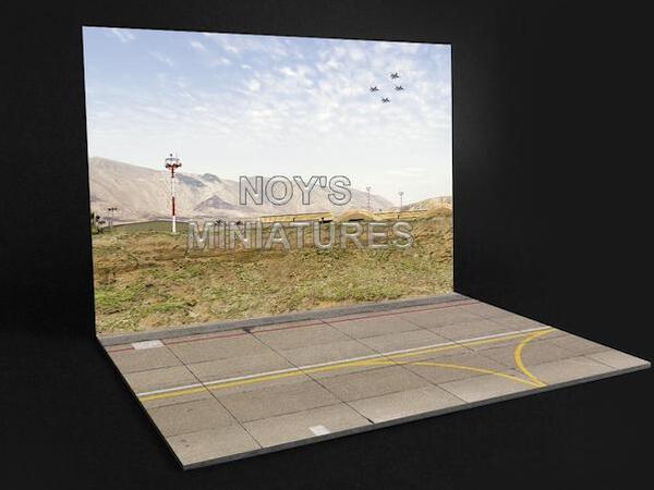 Airbase Tarmac sheet IDF/AF Airbase set V1 with concrete wall  72191