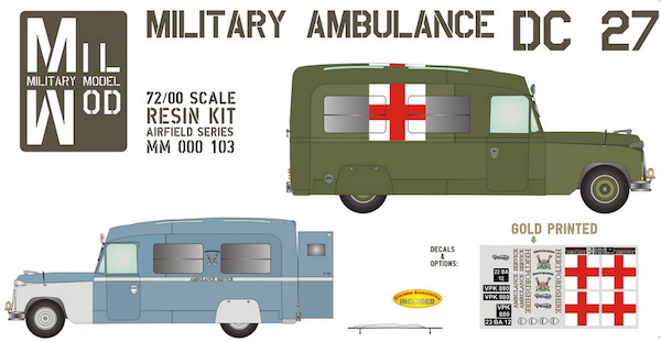 Military Ambulance Daimler DC27  MM000-103