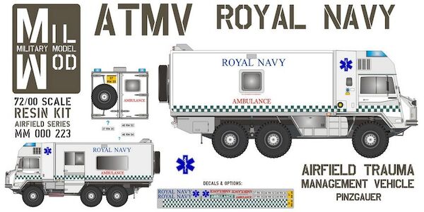 Pinzgauer 6x6 Airfield Trauma Management Vehicle (ATMV) (Royal Navy) MM000-223
