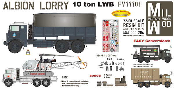 Albion Lorry 10 ton LWB Fv11101 with figures and load MM000-284