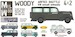 Ford Woody V8 - Airfield shuttle Van (RAF, Aer Turas, Skyways, BEA, American Airlines) 'small wheels 