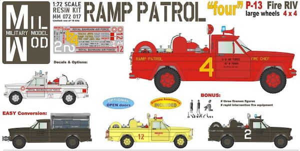 Jeep Gladiator Ramp Patrol "four" - early Fire RIV 4x4 MM072-017