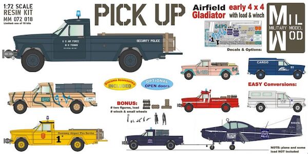 Jeep Gladiator Pick Up 4 x4 - Police & Military (early version) MM072-018