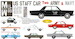 Ford Galaxie  Staff Car two -US Army and Navy , police etc. 4-Door Sedan + 3 Figures, Roof Equipment MM072-022