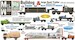 Bulldog Tractor & XXL Semi Trailer with all extensions with Load  Mack B Tractor w. ALL Wheel configurationsSERGEANT Missile Container. MM072-023